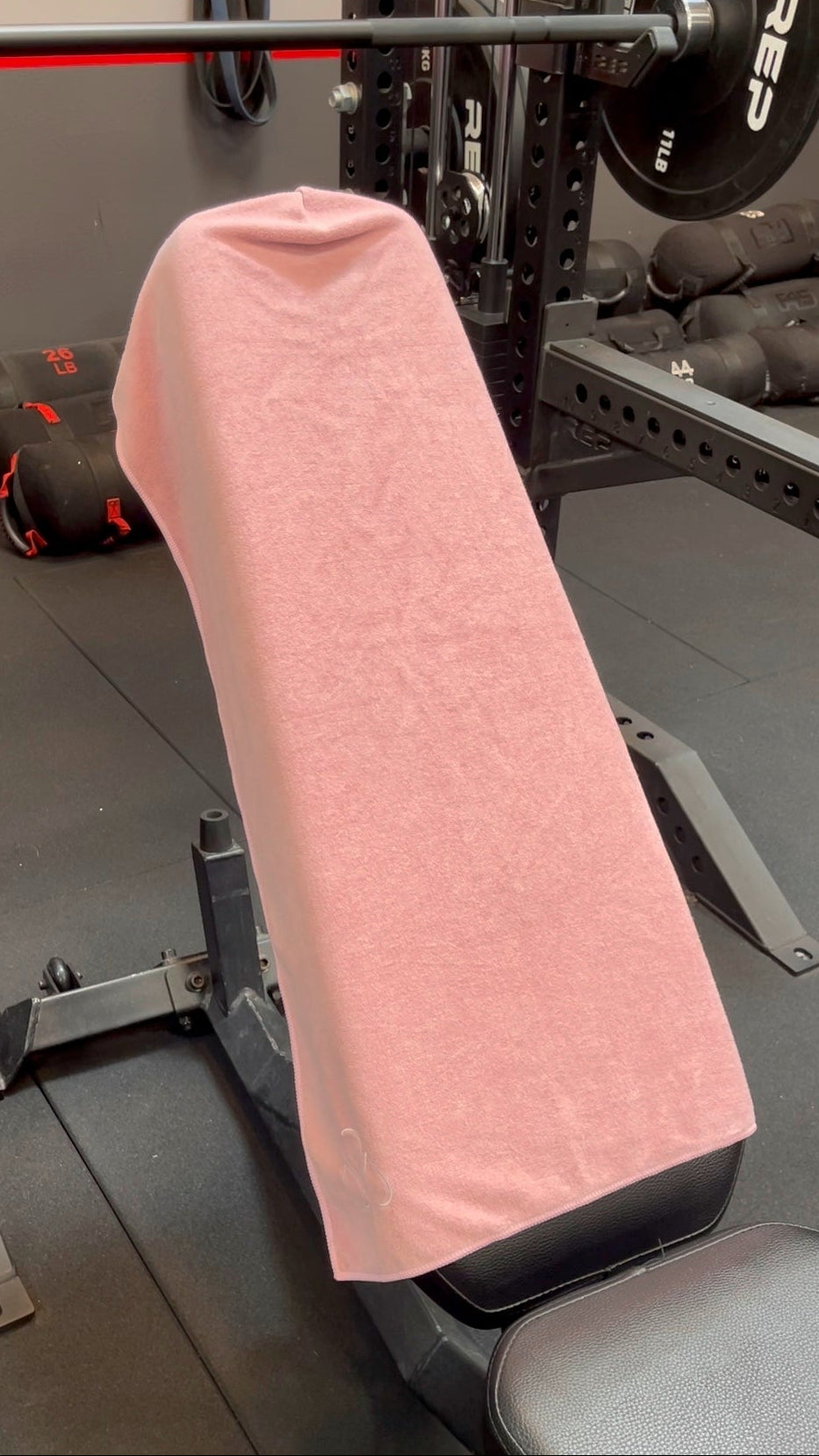 MyBenchie Hooded Gym Towel — Pink