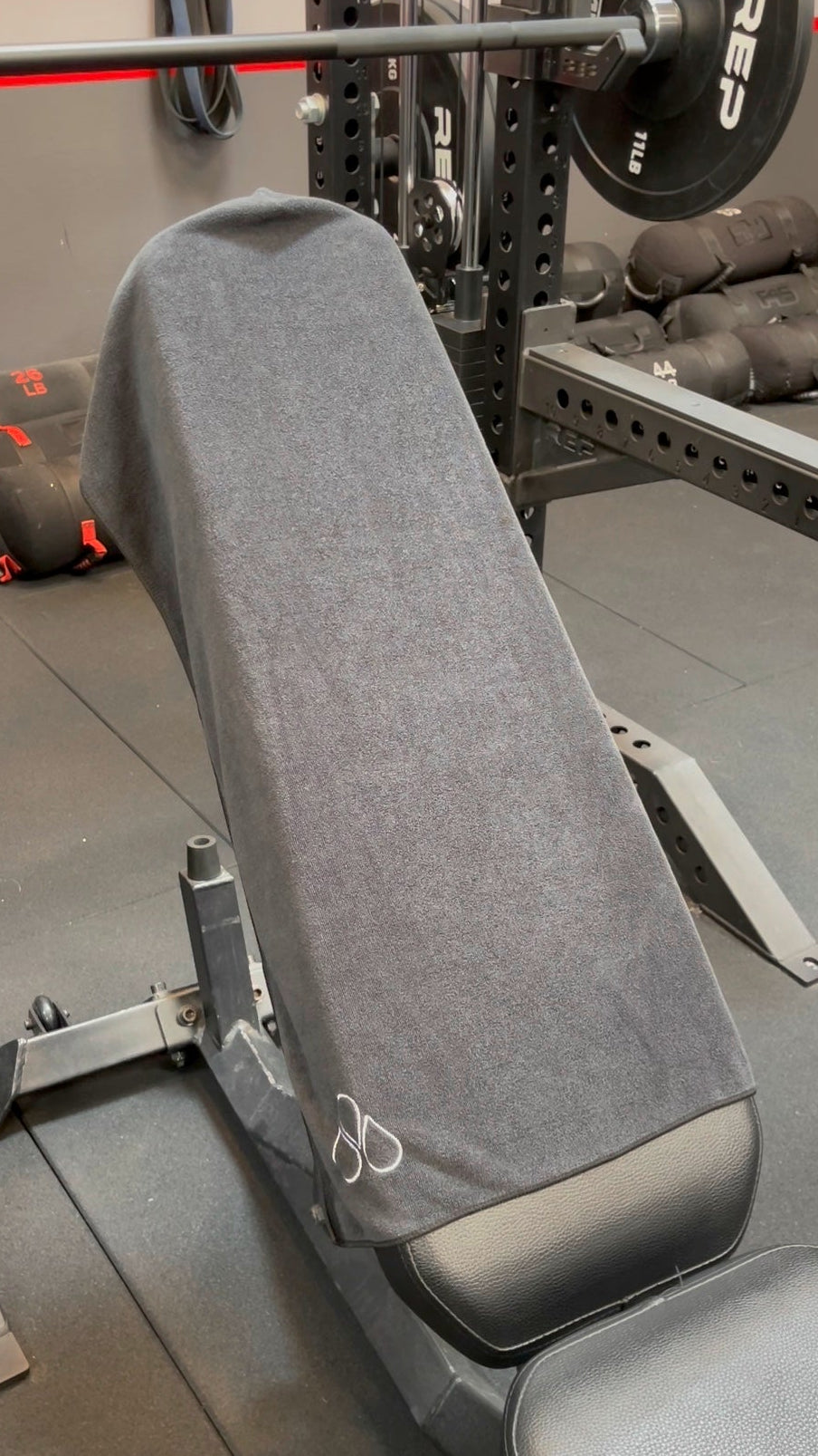 MyBenchie Hooded Gym Towel — Grey